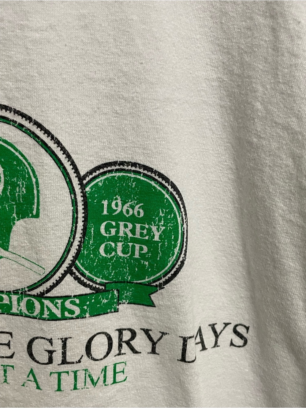 Saskatchewan Rough Riders Pilsner Remember the Glory Days 1966 Grey cup Men’s XL - Picture 5 of 9